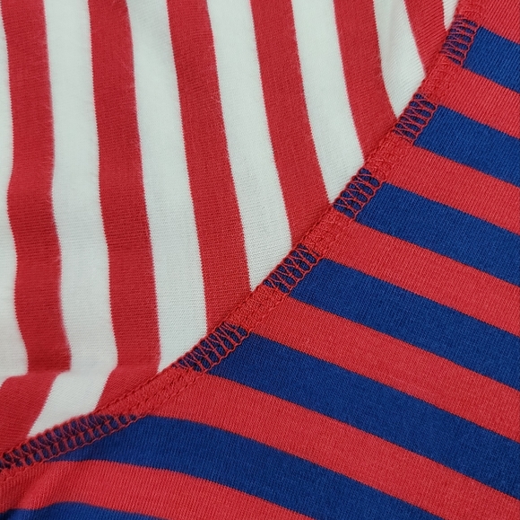 Matilda Jane Catch Some Zs Modal Blend PJ Stripe Shirt Top Sz L - Picture 3 of 12